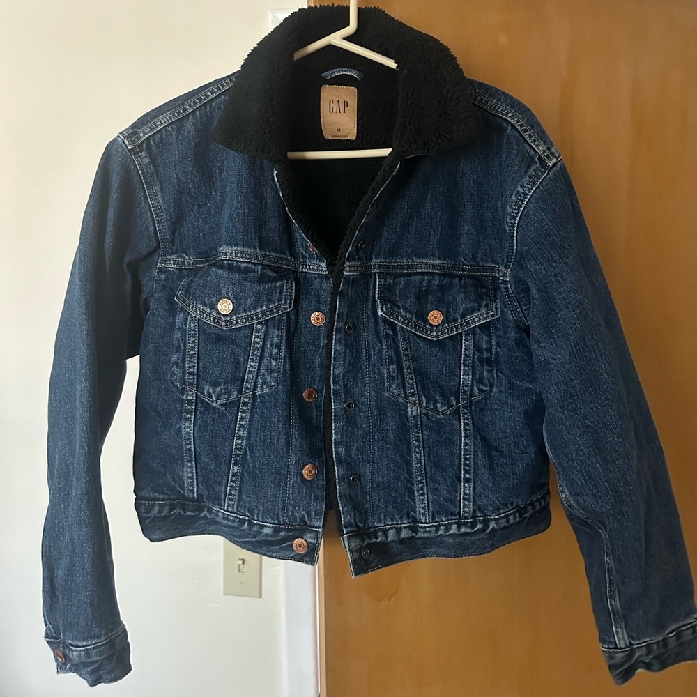 GAP lined crop Jean jacket